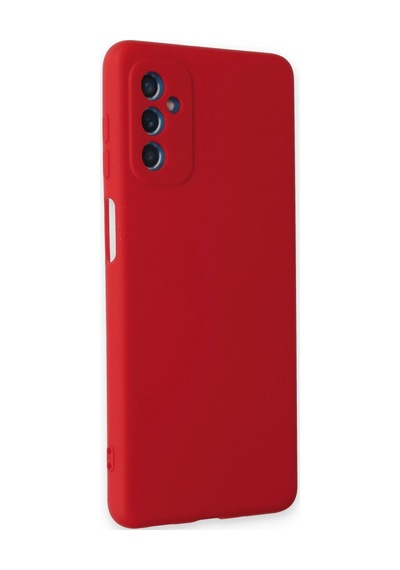 Samsung Galaxy Uyumlu   M52 5g Kılıf Nano İçi Kadife Silikon - Kırmızı