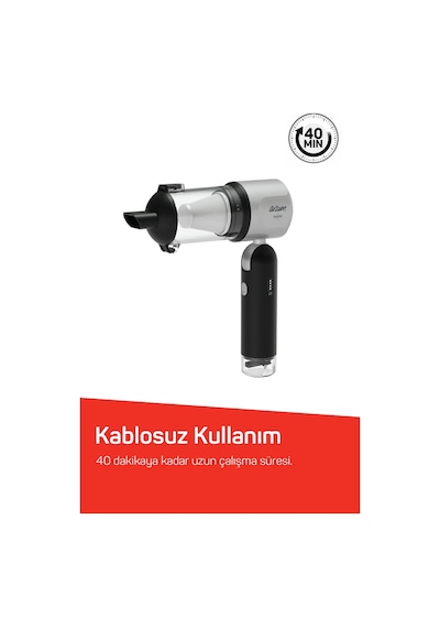 Arzum AR4500 RushX 17000Pa 6-in-1 Şarjlı Kablosuz Güçlü Araç İçi Süpürge