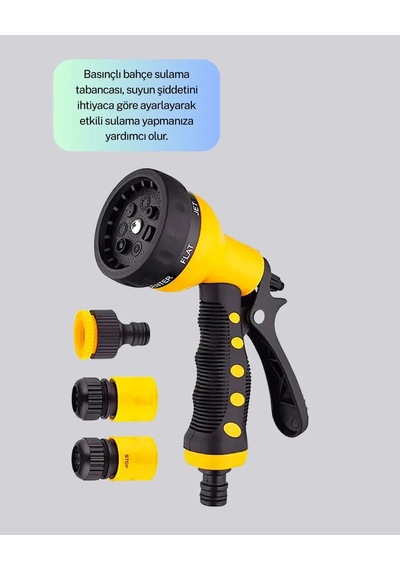 Çok Fonksiyonlu Bahçe Sulama Tabancası Ergonomik Basınçlı Sprey .