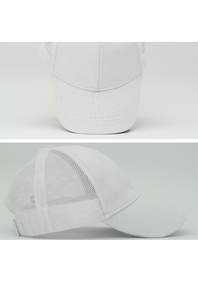 Unisex Ayarlanabilir Beyaz Fileli Spor Basic Şapka Beyaz