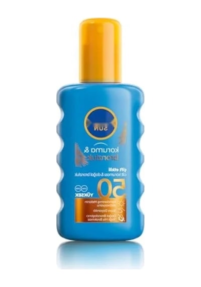 Yüksek Koruyucu Spf50 Bronzluk Vücut Güneş Spreyi 200ml