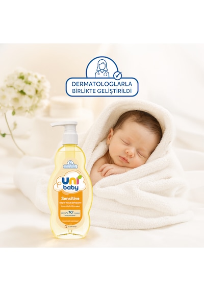 Uni Baby Sensitive Saç Ve Vücut Şampuanı 900 ML 3'lü