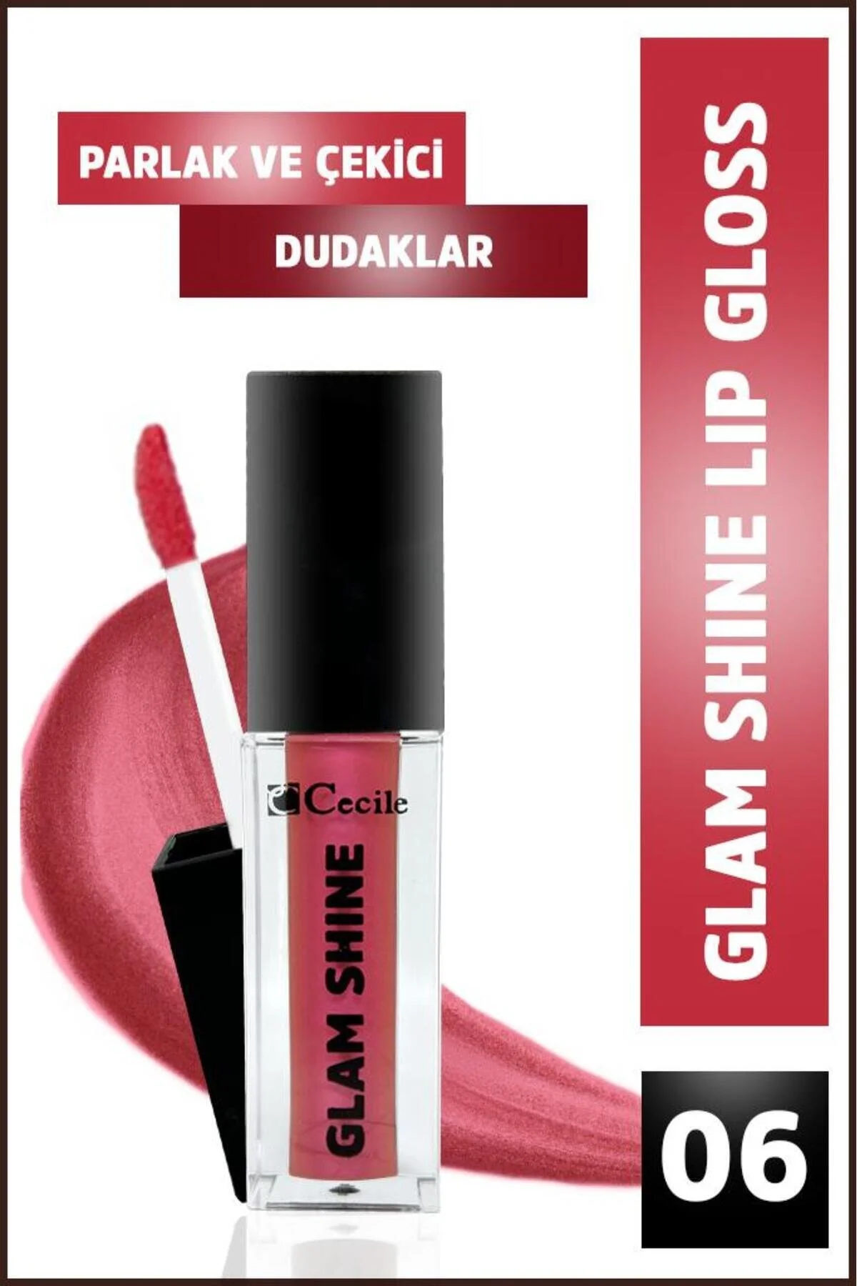 Glam Shine 06-pink Honey Gloss