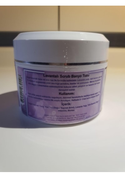 Lúvea Parıs Lavantalı Scrub Banyo Tuzu Sıvı Tuzlu, Tatlı Badem Yağı & E Vitamini Sofrada Öğütme Tuz Hediye Diğer