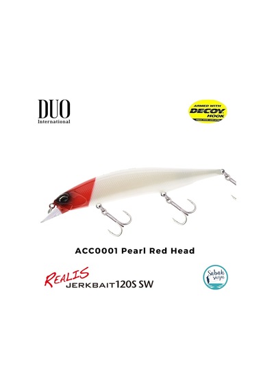 Duo Realis Jerkbait 120S Sw Acc0001 Pearl Red Head Duo Realis Jerkbait 120S Sw Acc0001 Pearl Red Head