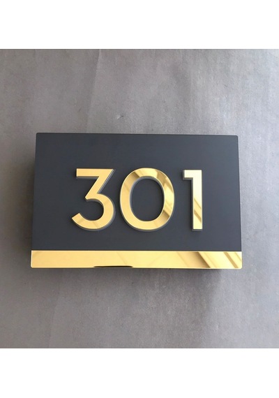 Luxury Gold Pasifik Serisi Işıklı Kapı Numarası Luxury Gold Pasifik Serisi Işıklı Kapı Numarası