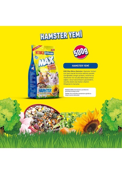 Kemirgen Max Menu Hamster Yemi 500 Gr. Kg305