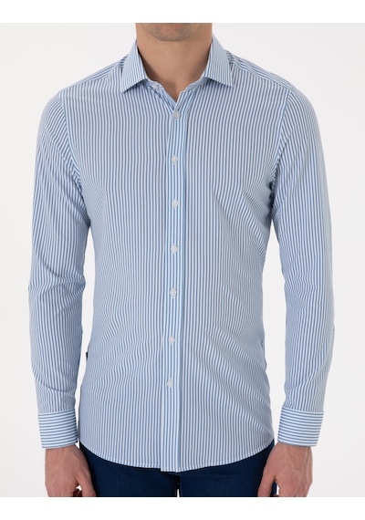 Pierre Cardin Erkek Mavi Gömlek Desenli 50303897-vr036 Mavi