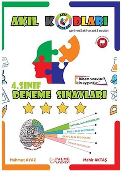 4. Sınıf Akıl Kodları Deneme Sınavları  -  Mahir Aktaş  -  Palme Eğitim