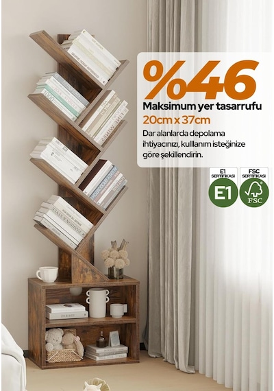 6 Katlı Kitaplık Depolama Dolaplı, Dar Ve Uzun Ağaç Kitaplık Modern Rustik Kahverengi Kitap Düzenleyici Beyaz 6 Katlı Kitaplık Depolama Dolaplı, Dar Ve Uzun Ağaç Kitaplık Modern Rustik Kahverengi Kitap Düzenleyici Beyaz