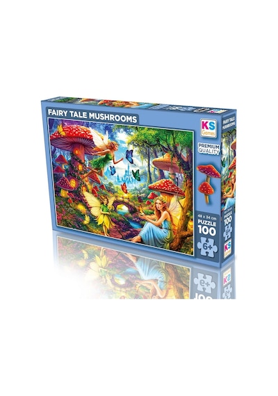 31502 Faıry Tale Mushrooms 100 Parça Puzzle