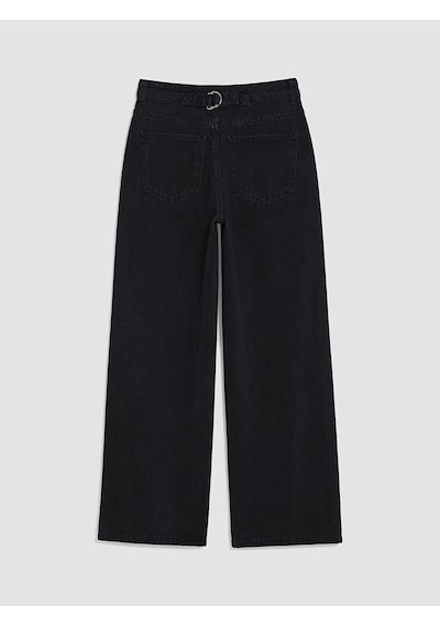 Lcw Jeans Siyah Straight Fit Kadın Jean Pantolon