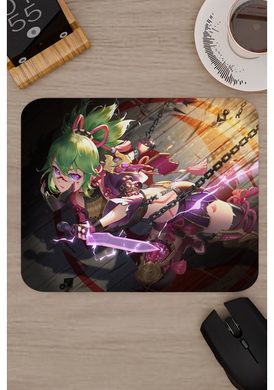 Kuki Shinobu Genshin Impact Anime Oyuncu V5 - 22x18 Gaming Mouse Pad Fare Altlığı