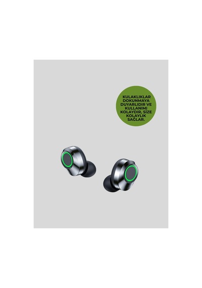 Gürültü Engelleyici Bluetooth Kulaklık Akıllı Ekranlı Hifi Ses Kalitesi - Karbul4838-384 Renkli