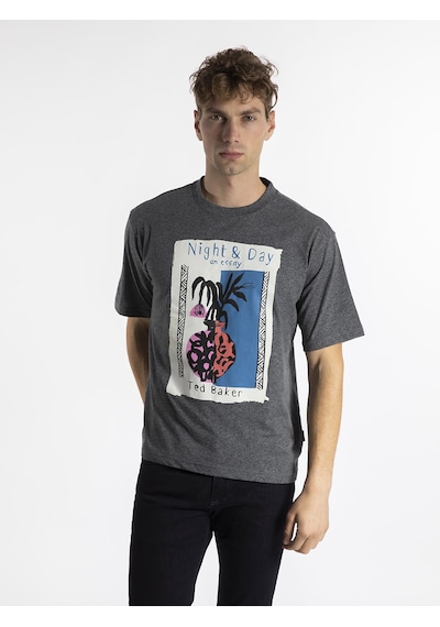 TED BAKER Erkek T'shirt  TBR6547 Gri
