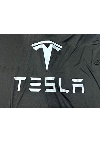 Tesla Model Y 2020- Araba Brandası Siyah Kumaş Penye Toz Geçirmez Oto Garaj Branda