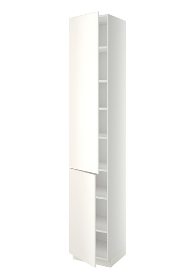 Ikea Beyaz Fonksiyonel Mutfak Dolabı 60x60x220 Cm Veddinge Beyaz