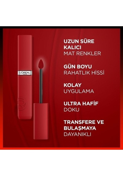 L'Oréal Paris Infaillible Matte Resistance Likit Mat Ruj 400 Spill The Tea
