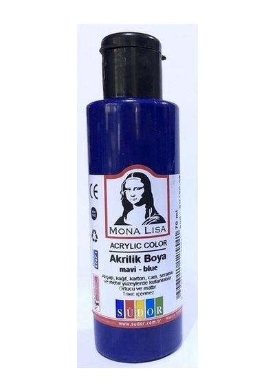 Südor Monalisa Akrilik Boya 6x70 Ml Şışe Ana Renkler / Sd1006 Çok Renkli