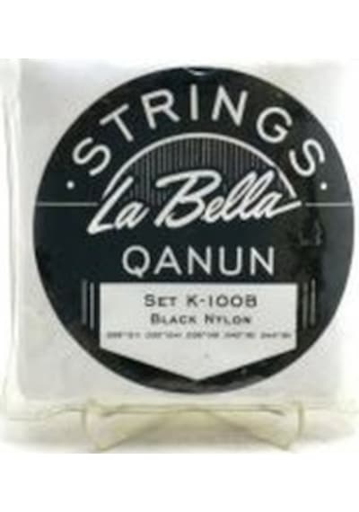 La Bella K100B Black Nylon Siyah Nylon -Profesyonel Kanun Tel Set