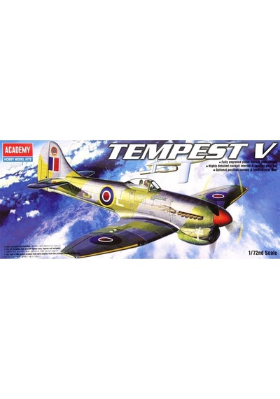 Academy 12466 1/72 Ölçek, Hawker Tempest V Royal Airforce Ak Savaş Uçağı, Plastik Model Kiti-48823