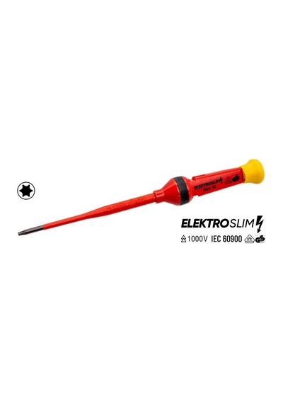 İzeltaş 14000005336 1000V T10 Elektro Slim Torx Uçlu Tornavida