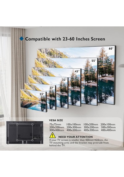 Lexroo 23-60 İnç Tv Duvar Askı Aparatı