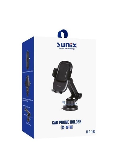360 Dönebilen Ayarlanabilir Araç İçi Telefon Tutucu Hld-190 2 Mixed