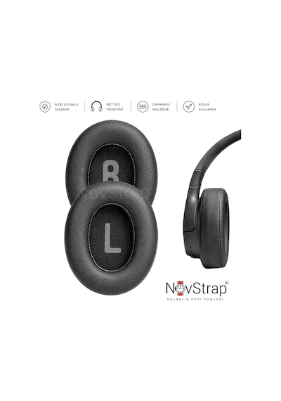 Novstrap Jbl Tune 700bt 710bt 720bt 750btnc 760nc 770nc İle Uyumlu Yedek Kulaklık Pedi Süngeri + Kafa Bandı Seti Siyah