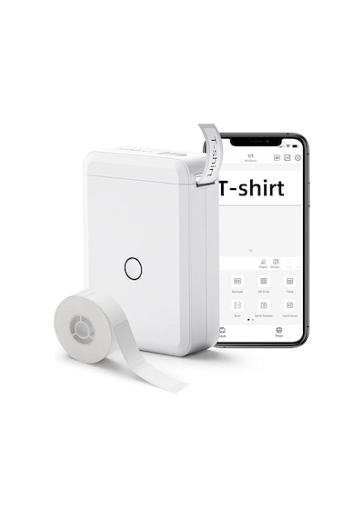 Powermaster Pm-20343 Kablosuz Taşınabilir Bluetooth Lu Etiket Makinesi Yapışkanlı 15mm Genişlik Kablosuz Yazıcı