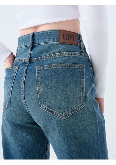 LOFT Wide Leg Regular Fit Kadın Pantolon Lf2039814 Q1.v1 Denim
