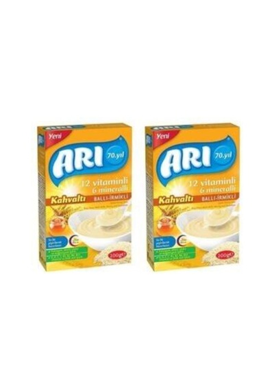 Arı Mama Ballı Irmikli Kahvaltı 12 Vitamin 6 Mineral 200 G x 2 Mama