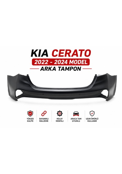 Kıa Cerato 2022-2024 Model Uyumlu Arka Tampon