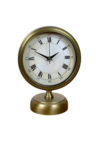 Aurum Retro 25x20 Eskitme Metal Masa Saati Çok Renkli