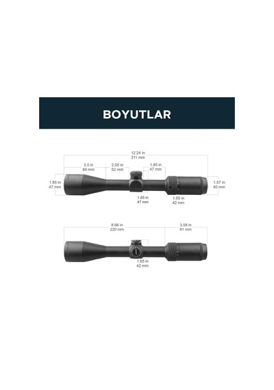 Vector Optics Matiz 3-9x40 Mıl 1 Sfp Dürbün Siyah