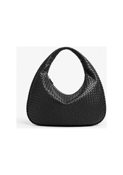 Nura Collection Kadın Yumuşak Form Örgü Hobo Çanta - Siyah - 910227189 Siyah
