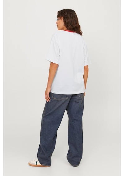 Jjxx Jxalba Loose Ss Prınt Tee Beyaz Kadın Kısa Kol T-shirt 000000000101993566 Beyaz