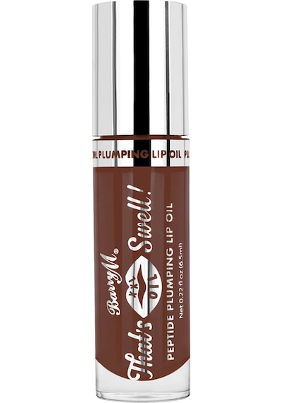 Barry M That's Swell Peptide Plumping Lip Oil Dolgunlaştırıcı Dudak Ruju Lip Gloss Hazelnut Haze Saf Ve Doğal Kahverengi
