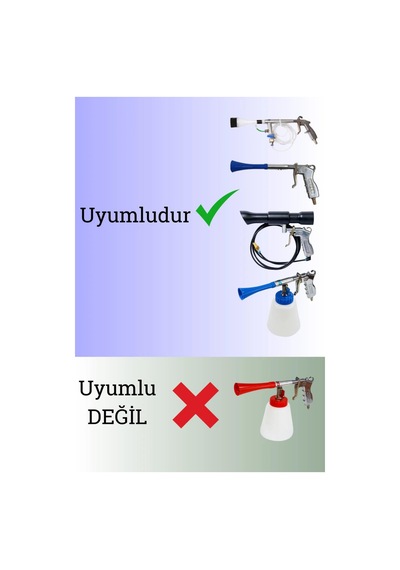 Detay Temizlik Tabancası Boncuklu Hortum-kılcal Hortum-borazan