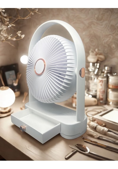 Ys2235 Taşınabilir Masaüstü Beyaz Usb Fan