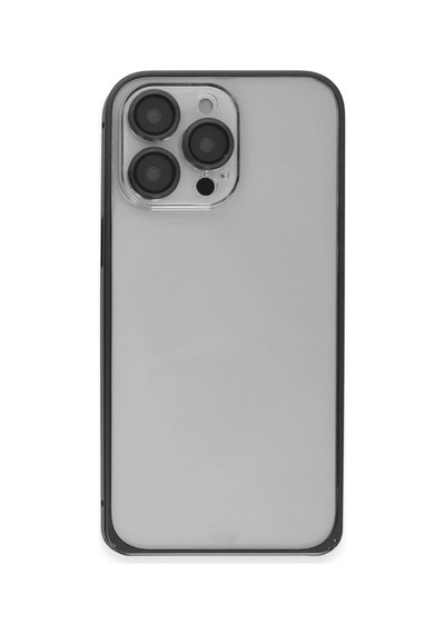 Joko Apple Uyumlu iPhone 15 Pro Metal Bumper Mat Kapak - Siyah 0.2M-Çok Renkli