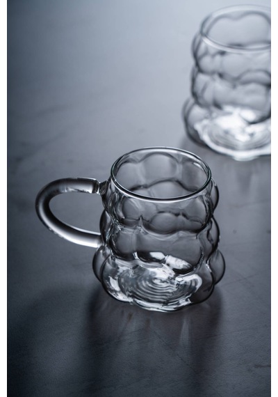 Lume 6 Lı Kulplu Cam Bardak - 350 Ml Şeffaf