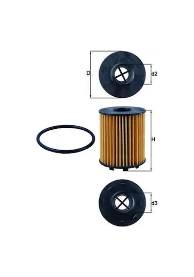 Fiat Grande Punto Yag Filtresi 1.3 Multijet 2006-2012 Mahle Ox371d