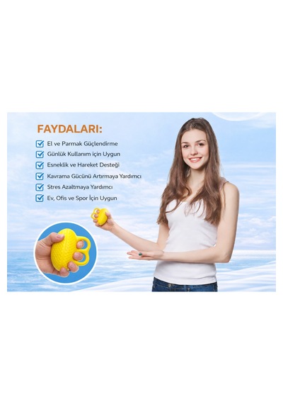 Fizik Terapi Direnç Topu El Egzersiz Aleti Bilek Parmak Güçlendirici Rehabilitasyon Topu