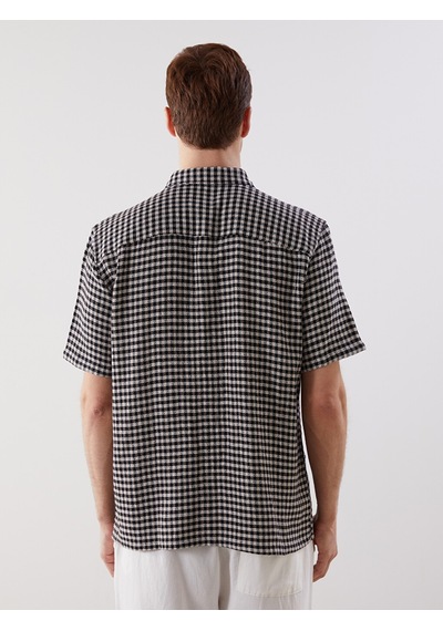 Lcw Vision Siyah Regular Fit Ekose Erkek Gömlek