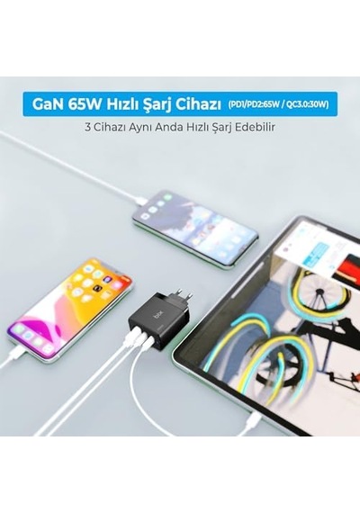 Bx3p65g 65w Gan Qualcom 4.0 2 Type-c & Usb-a 3 Portlu, Macbook Pro/air, İpad Air/pro, İphone 16/15/14/14 Pro Max İphone /13/13 Pro Max, Galaxy S24/s23/s22/s21 Uyumlu Bx-3p65g Bx3p65g 65w Gan Qualcom 4.0 2 Type-c & Usb-a 3 Portlu, Macbook Pro/air, İpad Air/pro, İphone 16/15/14/14 Pro Max İphone /13/13 Pro Max, Galaxy S24/s23/s22/s21 Uyumlu Bx-3p65g