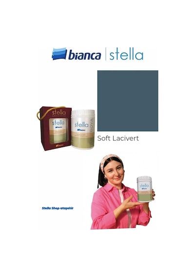 Stella Su Bazlı Saf Akrilik Boya 500ml - Soft Lacivert