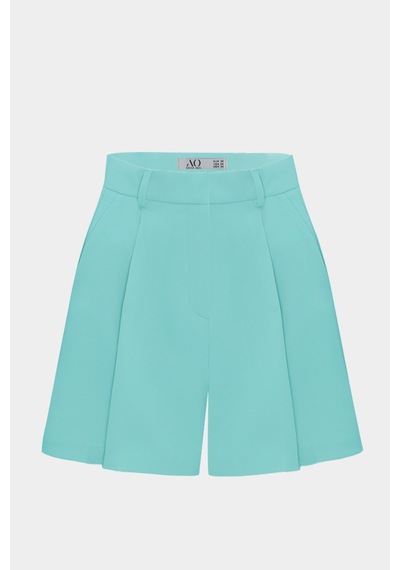Açelyaokcu Premium Lowry Wide Leg Midi Boy Dokuma Şort Mint