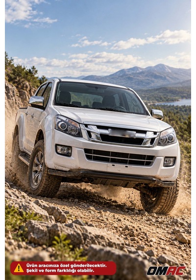 Mercedes X-class 2012-2026 Uyumlu Araca Özel Texas Ön Alt Koruma Ø76mm Siyah