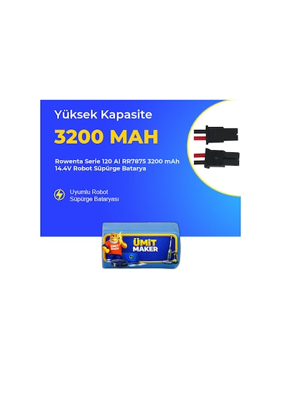 Rowenta Serie 120 Aı Rr7875 3200 Mah 14.4v Robot Süpürge Batarya